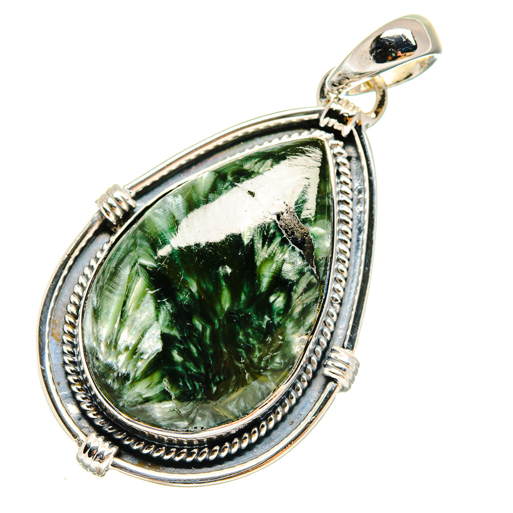 Seraphinite Pendants handcrafted by Anasilvercos - PD17998