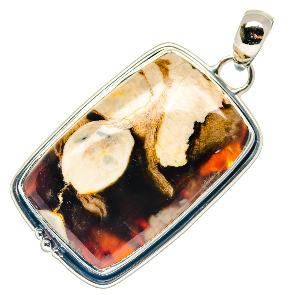 Peanut Wood Jasper Pendants handcrafted by Anasilvercos - PD18666
