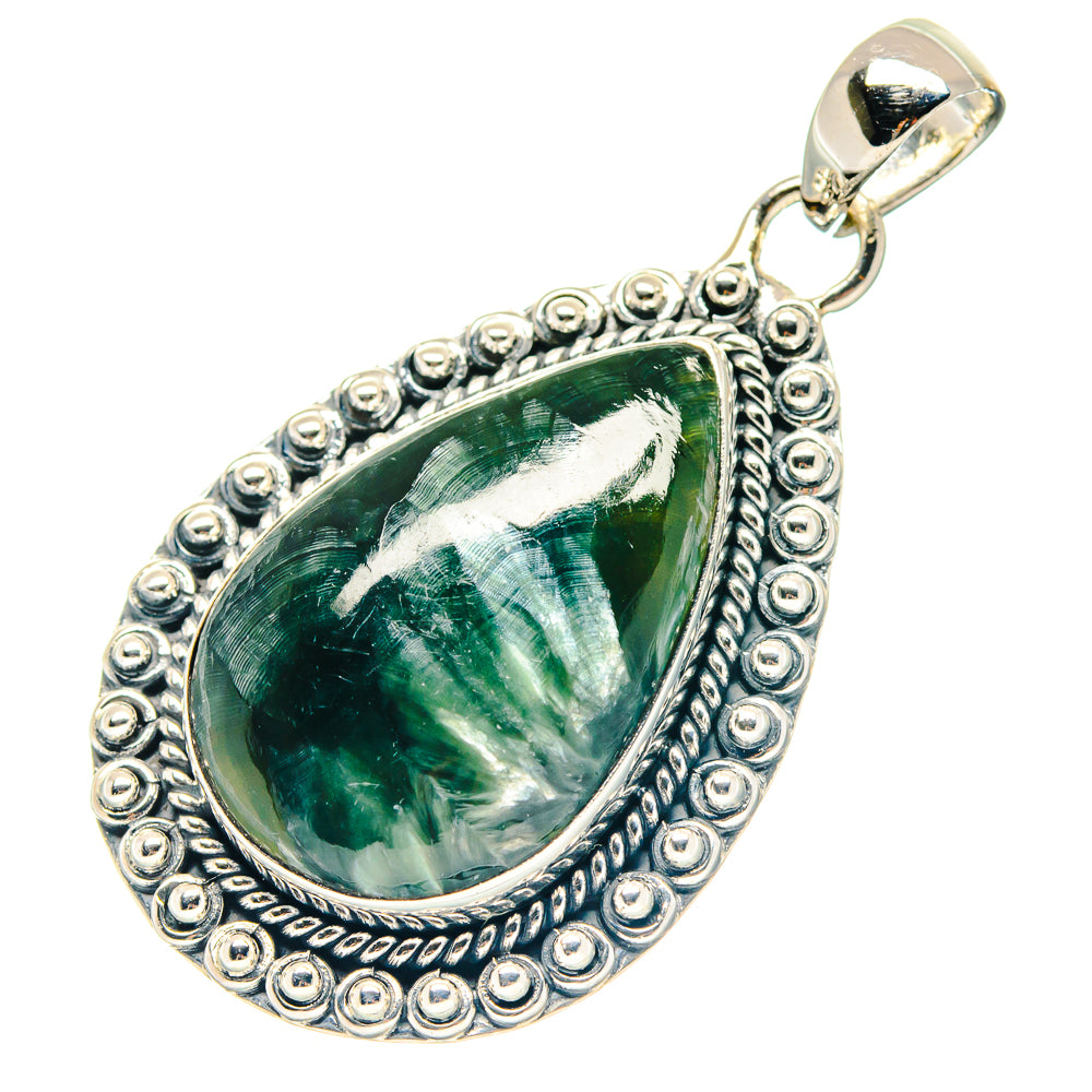 Seraphinite Pendants handcrafted by Anasilvercos - PD19119