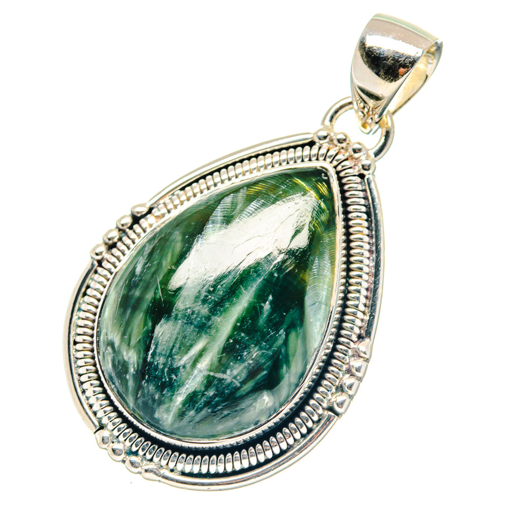 Seraphinite Pendants handcrafted by Anasilvercos - PD19167