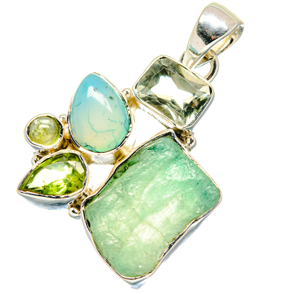 Aquamarine Pendants handcrafted by Anasilvercos - PD19252
