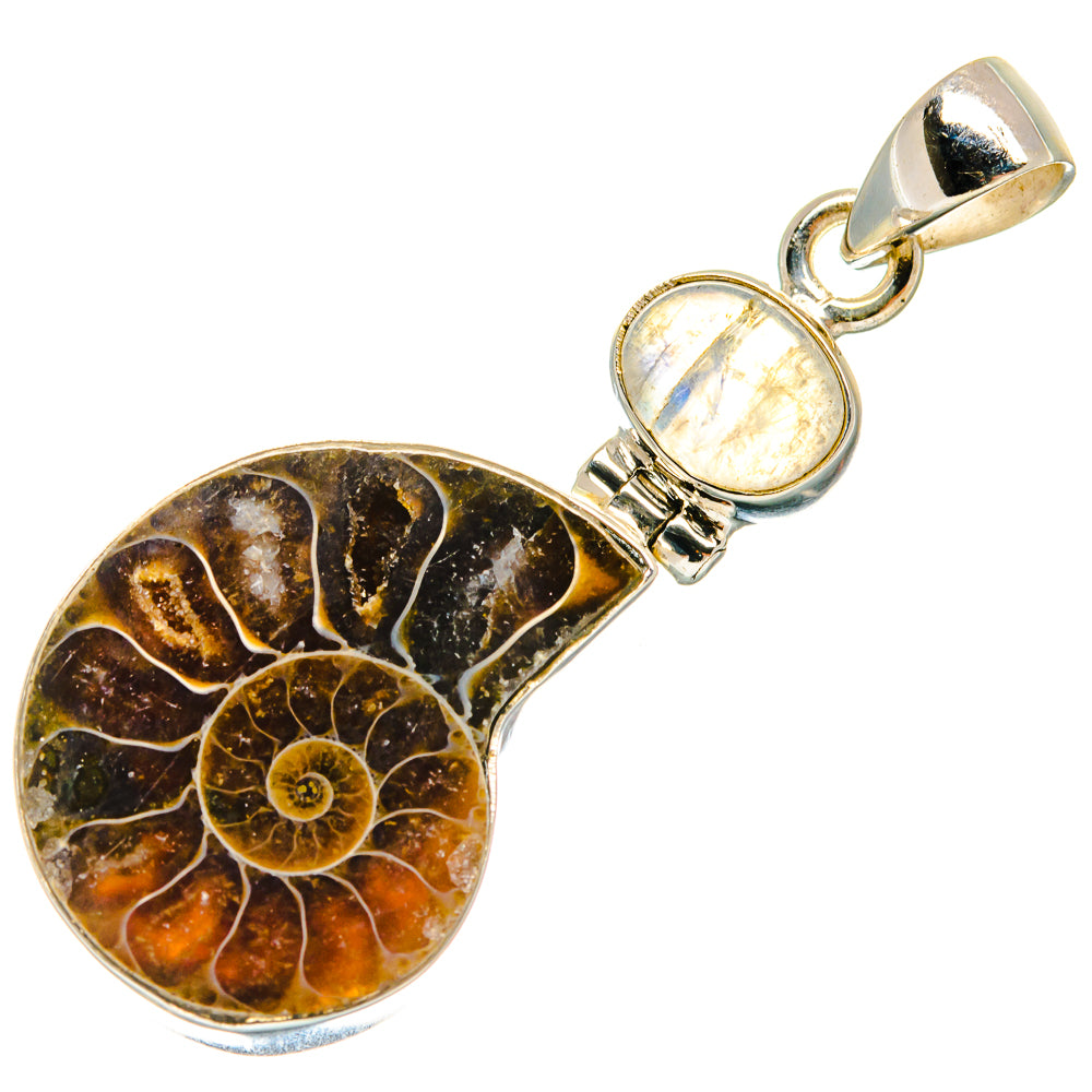 Ammonite Fossil Pendants handcrafted by Anasilvercos - PD23179 - Photo 2