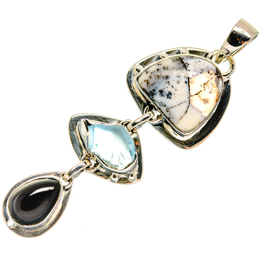Dendritic Opal Pendants handcrafted by Anasilvercos - PD23925 - Photo 2