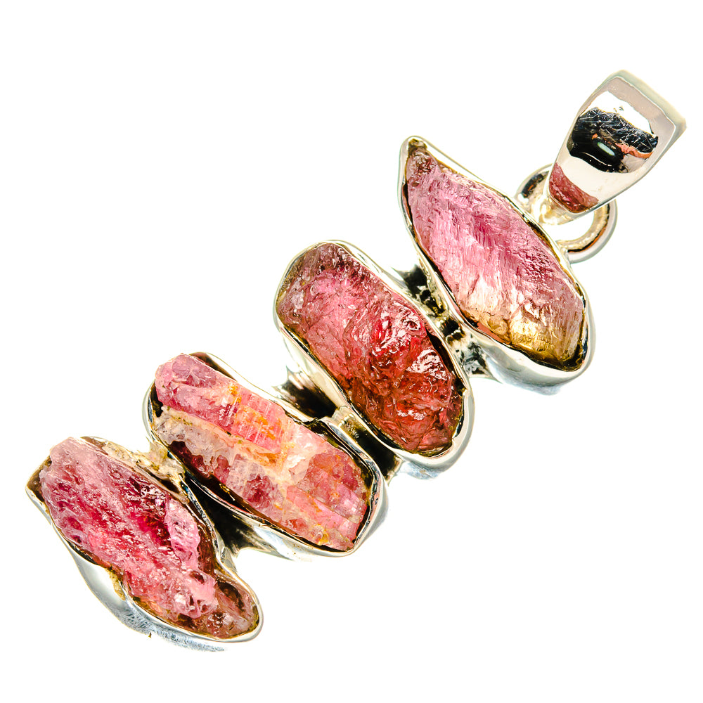 Pink Tourmaline Pendants handcrafted by Anasilvercos - PD24151 - Photo 2