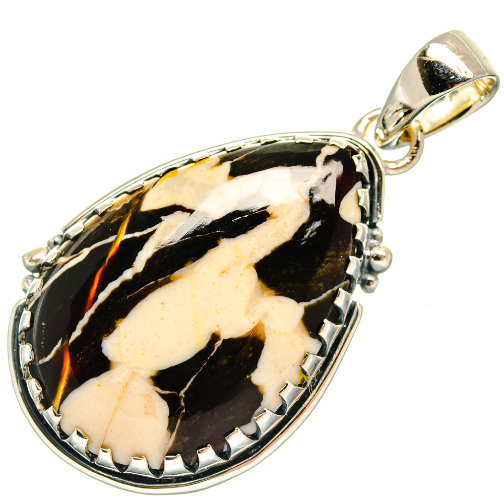 Peanut Wood Jasper Pendants handcrafted by Anasilvercos - PD25308 - Photo 2