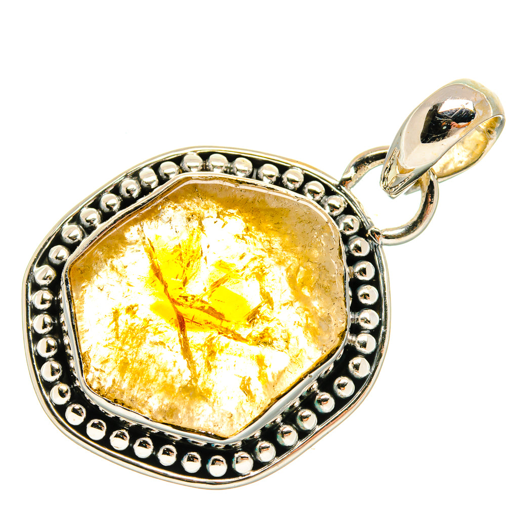Citrine Pendants handcrafted by Anasilvercos - PD25328 - Photo 2