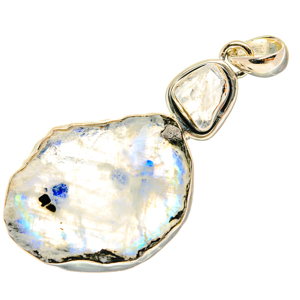 Rainbow Moonstone Pendants handcrafted by Anasilvercos - PD26691 - Photo 2