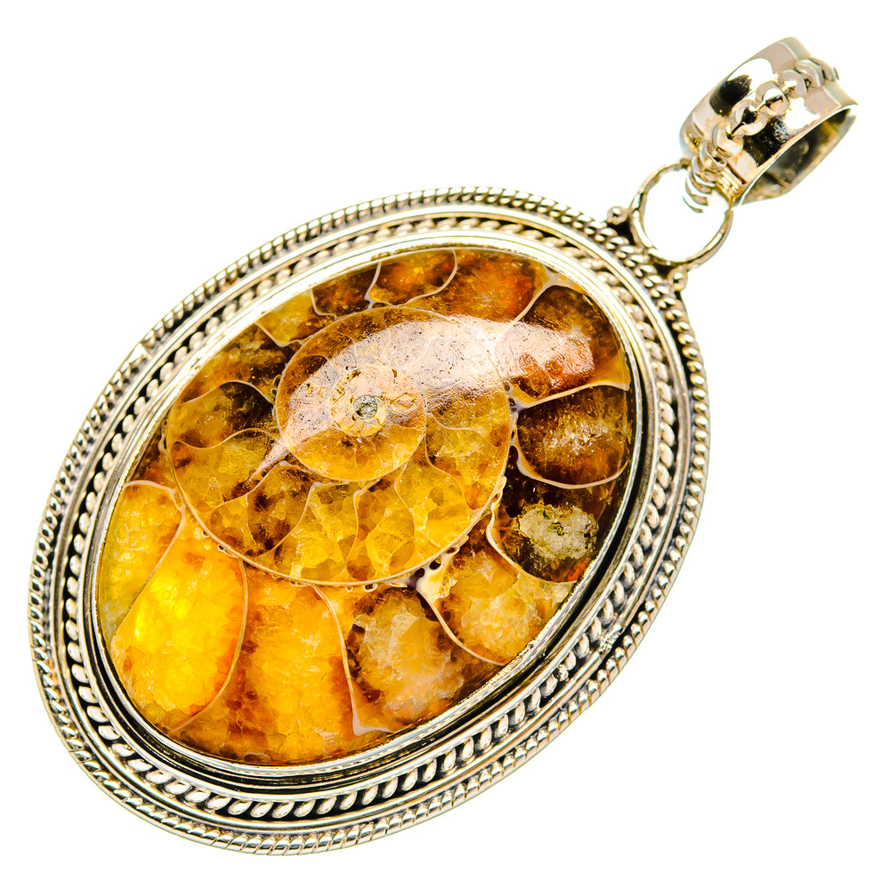 Ammonite Fossil Pendants handcrafted by Anasilvercos - PD27255 - Photo 2
