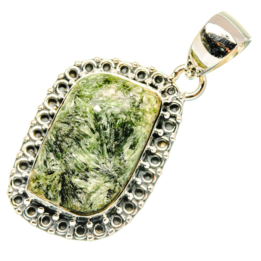 Green Fuchsite Pendants handcrafted by Anasilvercos - PD29633 - Photo 2