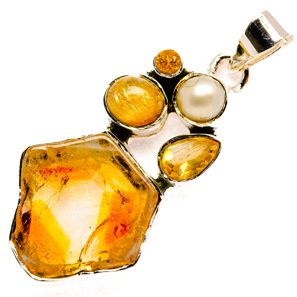 Citrine Pendants handcrafted by Anasilvercos - PD30594 - Photo 2