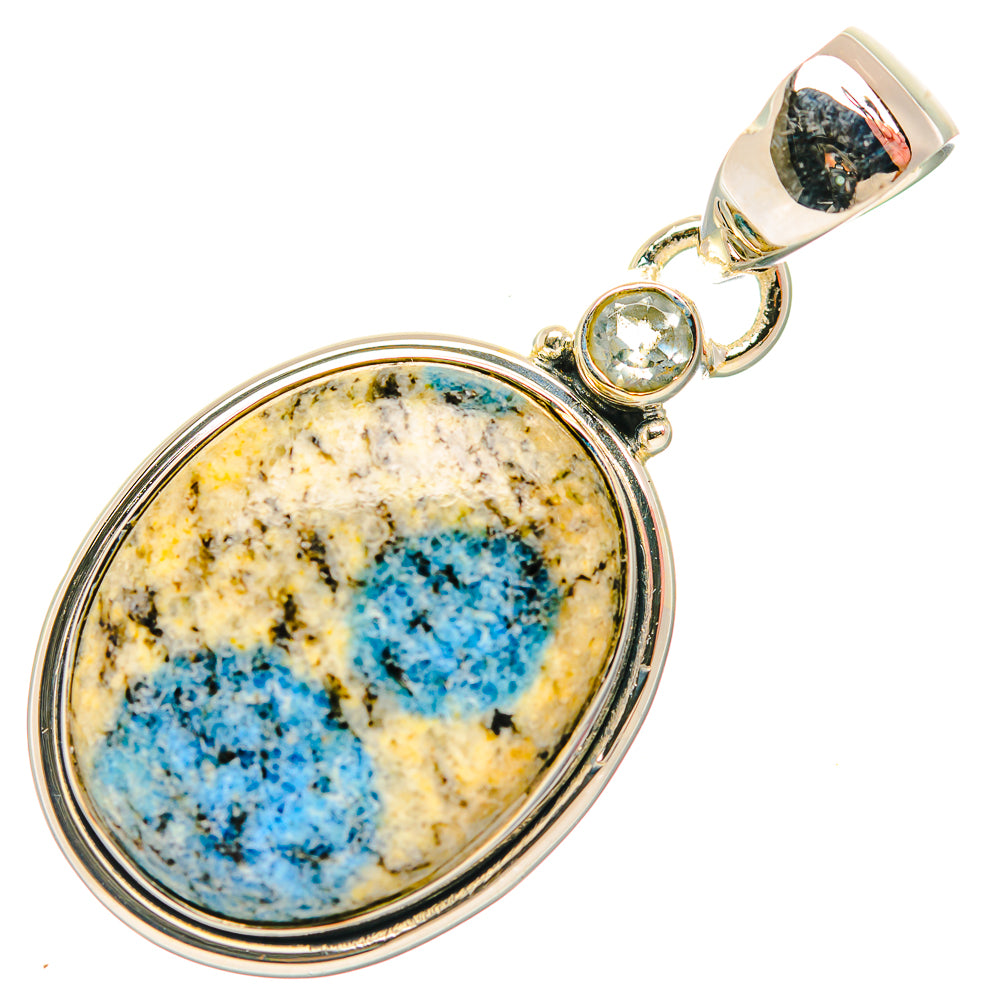 K2 Blue Azurite Pendants handcrafted by Anasilvercos - PD32018 - Photo 2