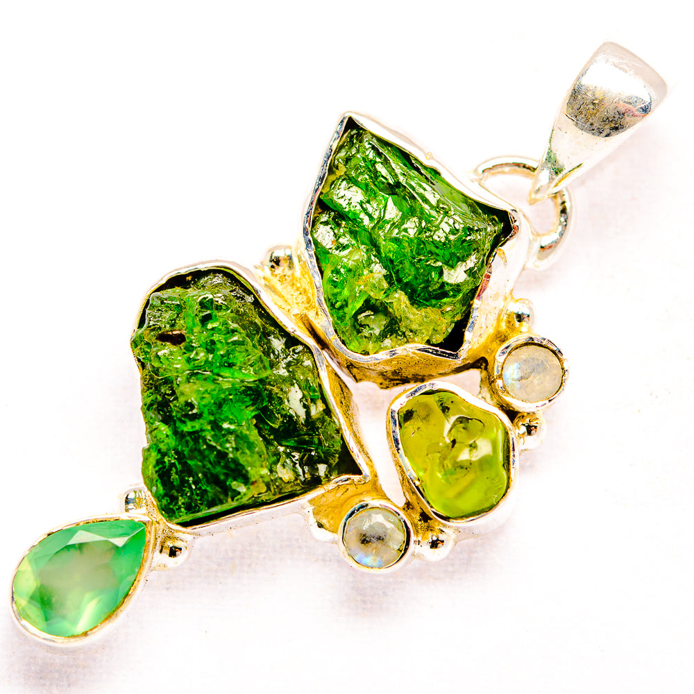 Chrome Diopside Pendants handcrafted by Anasilvercos - PD32171 - Photo 2