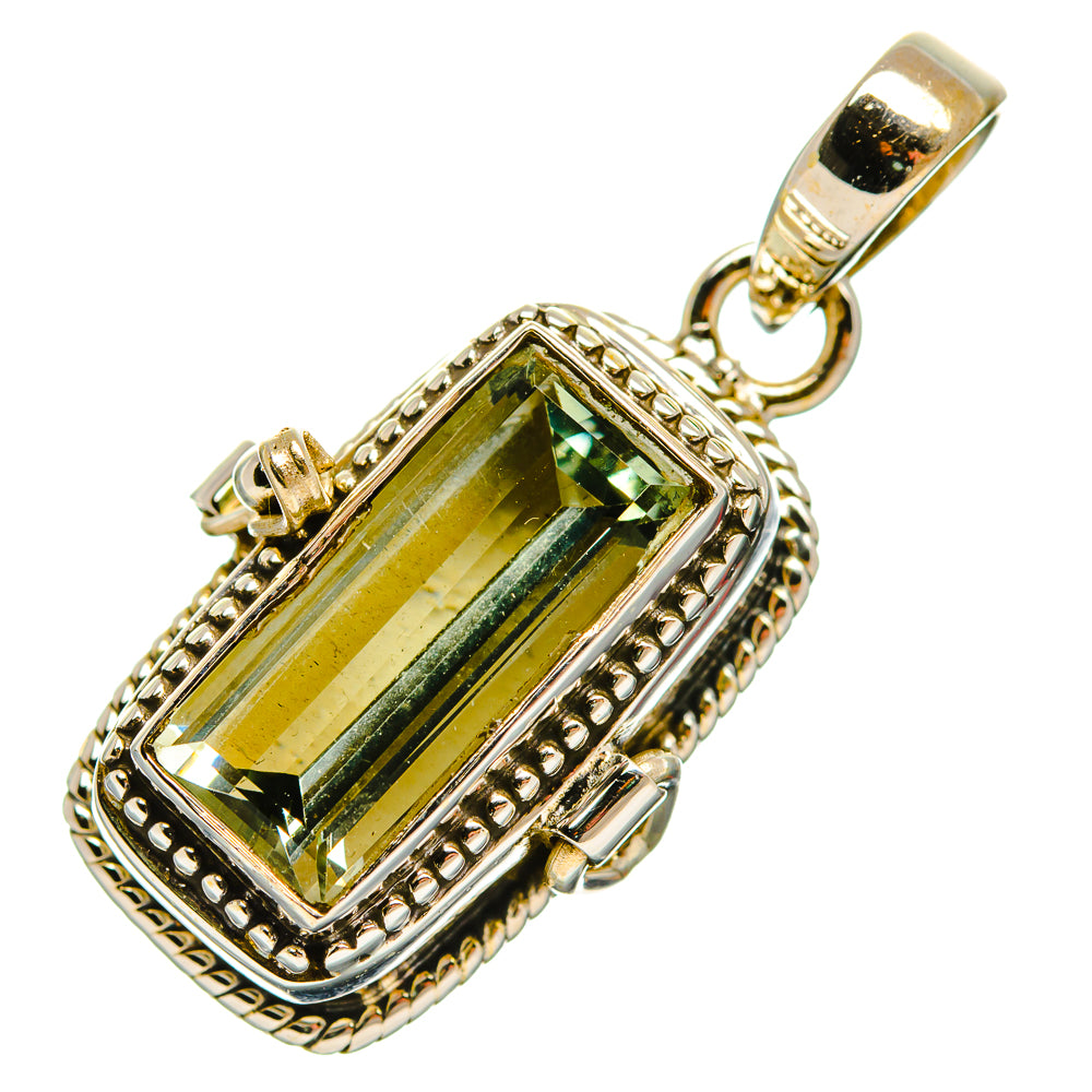 Green Amethyst Pendants handcrafted by Anasilvercos - PD32542 - Photo 2