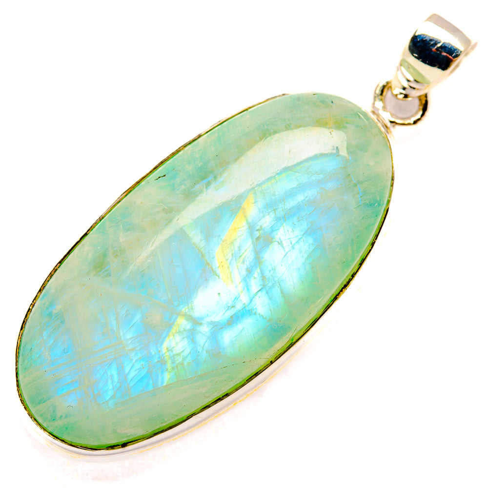 Green Moonstone Pendants handcrafted by Anasilvercos - PD32945 - Photo 2