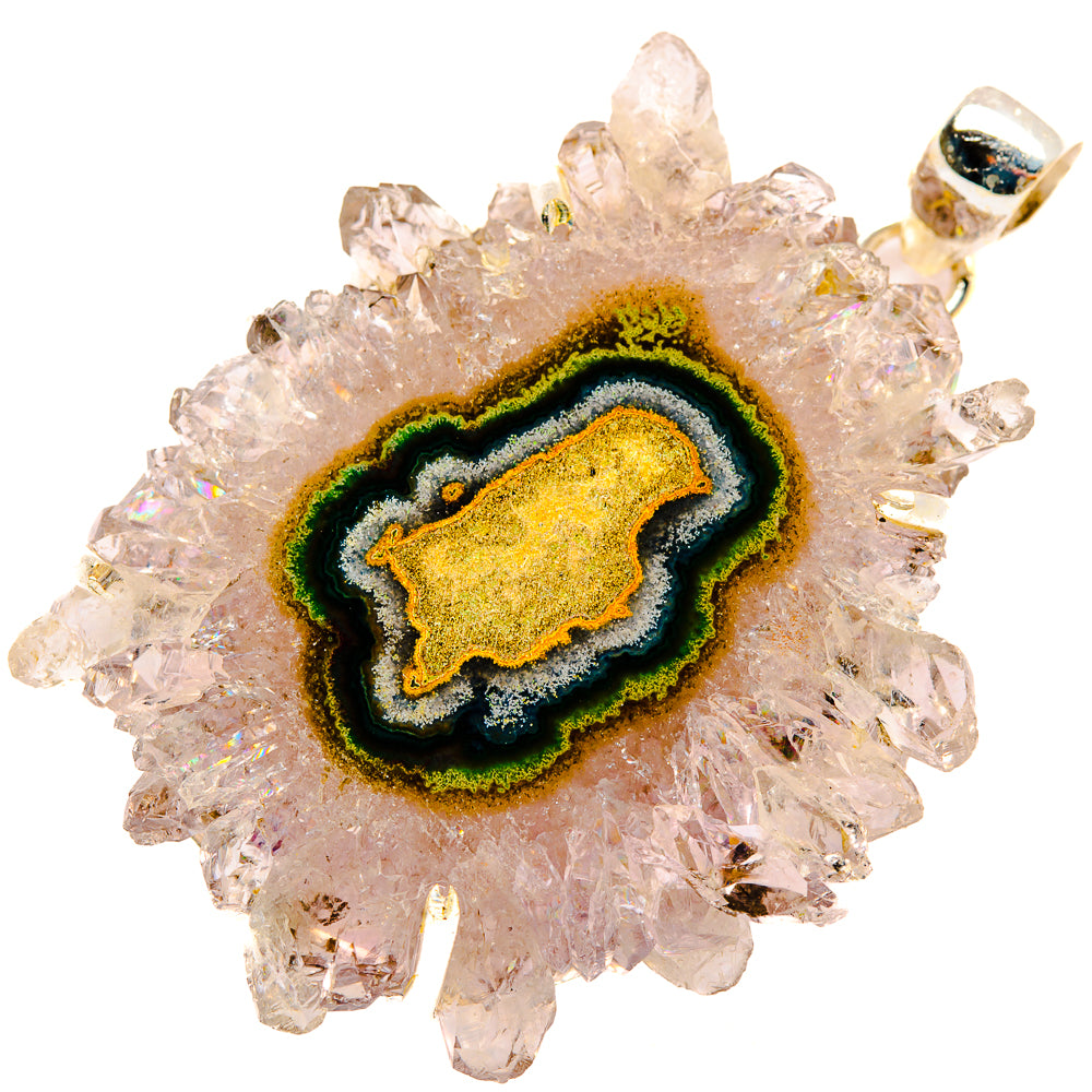 Amethyst Stalactite Pendants handcrafted by Anasilvercos - PD33249 - Photo 2