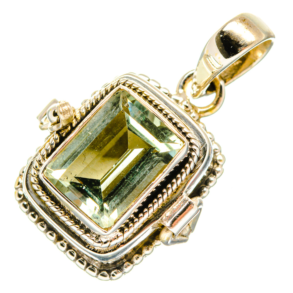 Green Amethyst Pendants handcrafted by Anasilvercos - PD33333 - Photo 2