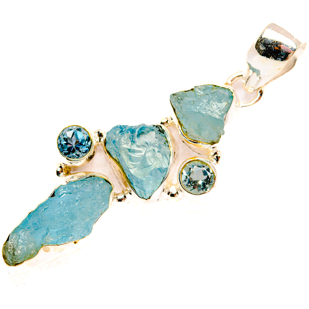 Aquamarine Pendants handcrafted by Anasilvercos - PD33493 - Photo 2