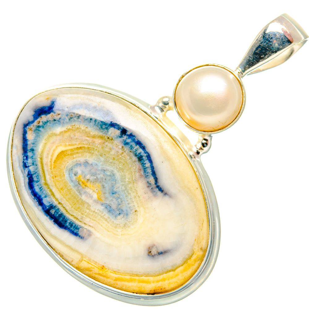 Blue Scheelite Pendants handcrafted by Anasilvercos - PD34918 - Photo 2