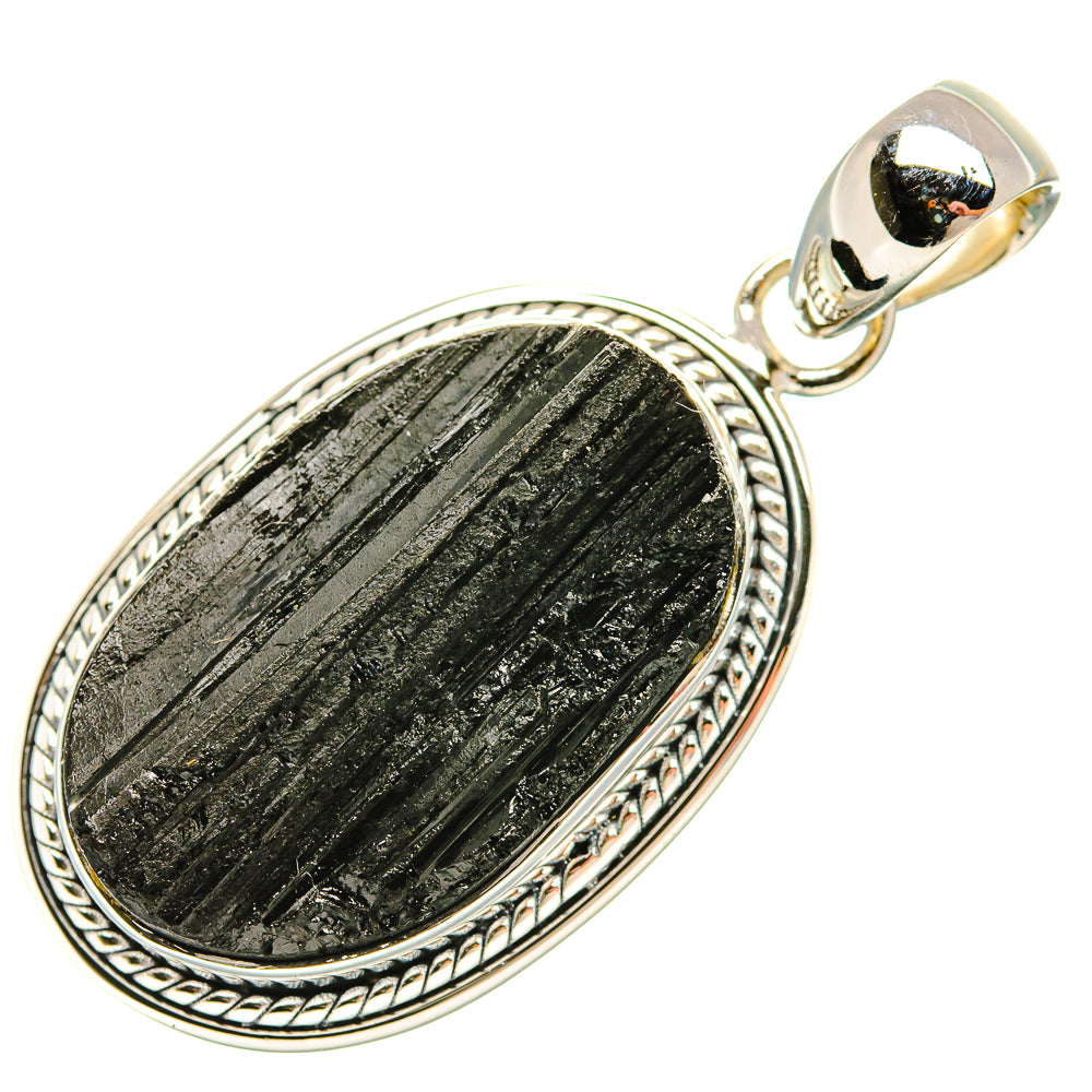 Black Tourmaline Pendants handcrafted by Anasilvercos - PD35389 - Photo 2