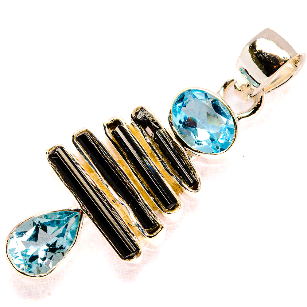 Black Tourmaline Pendants handcrafted by Anasilvercos - PD35484 - Photo 2