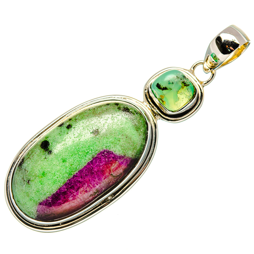 Ruby Zoisite Pendants handcrafted by Anasilvercos - PD36151 - Photo 2