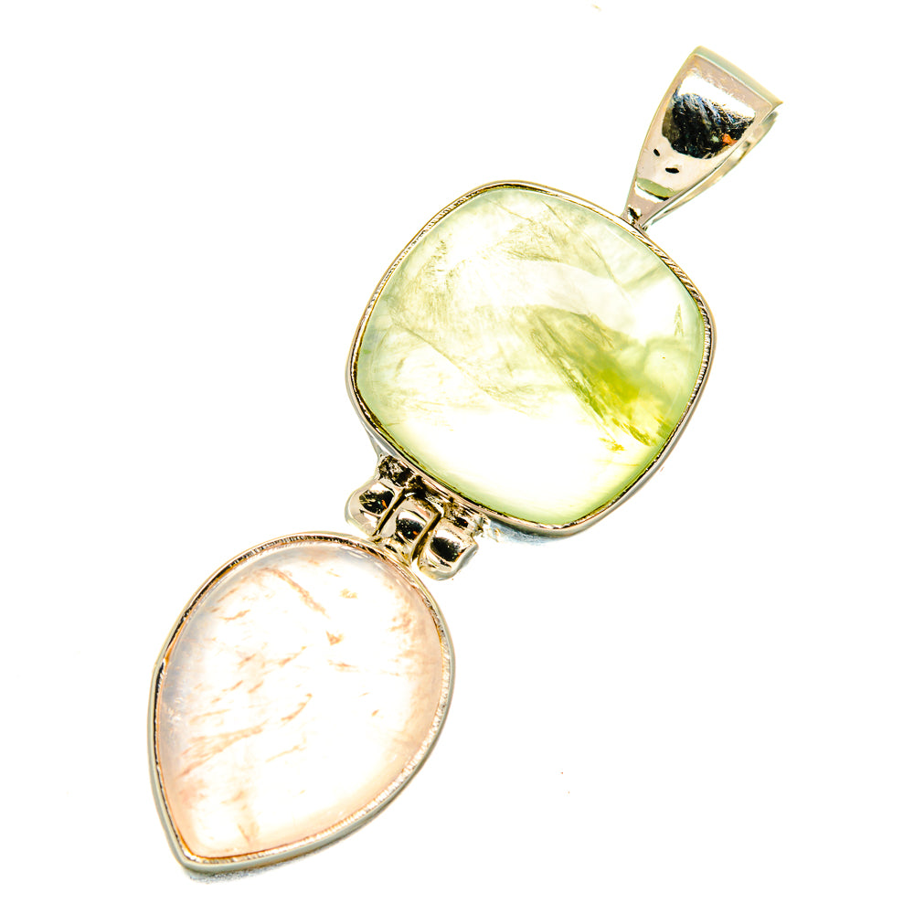 Prehnite Pendants handcrafted by Anasilvercos - PD3753