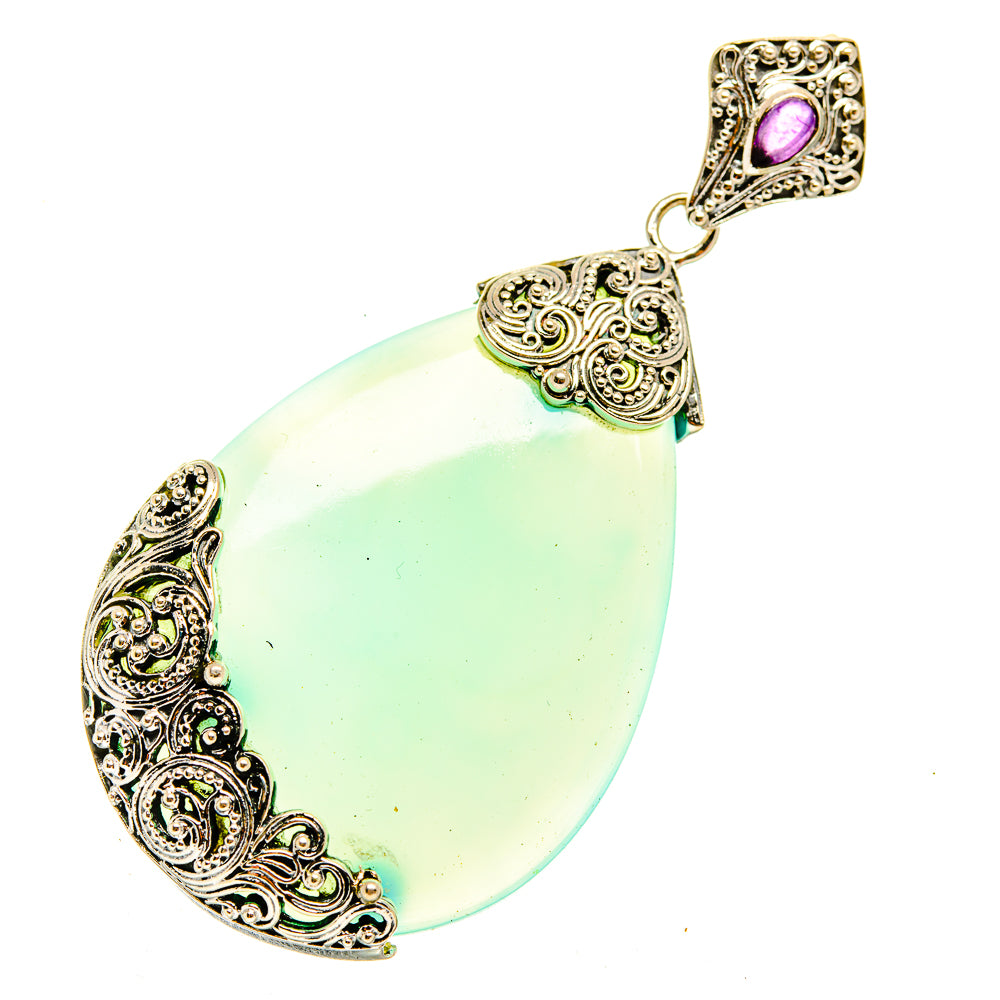 Aqua Chalcedony Pendants handcrafted by Anasilvercos - PD3892