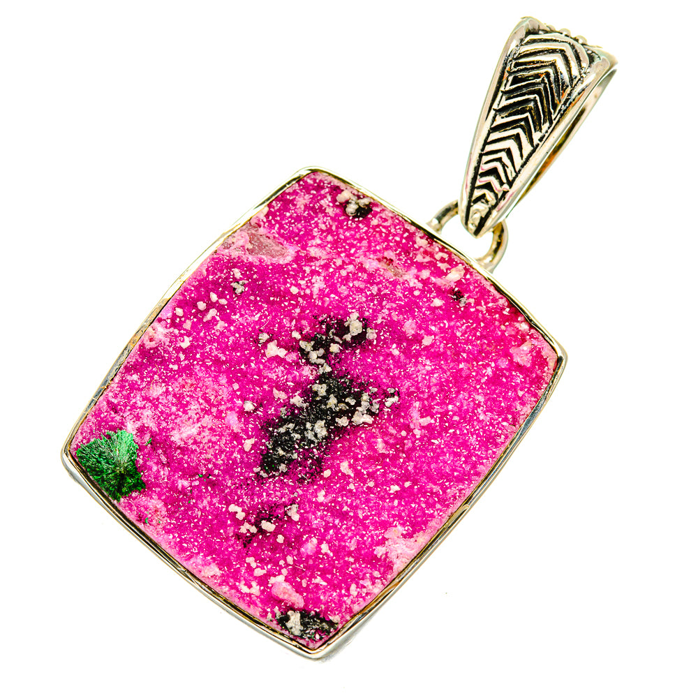 Cobalto Calcite Druzy Pendants handcrafted by Anasilvercos - PD5428