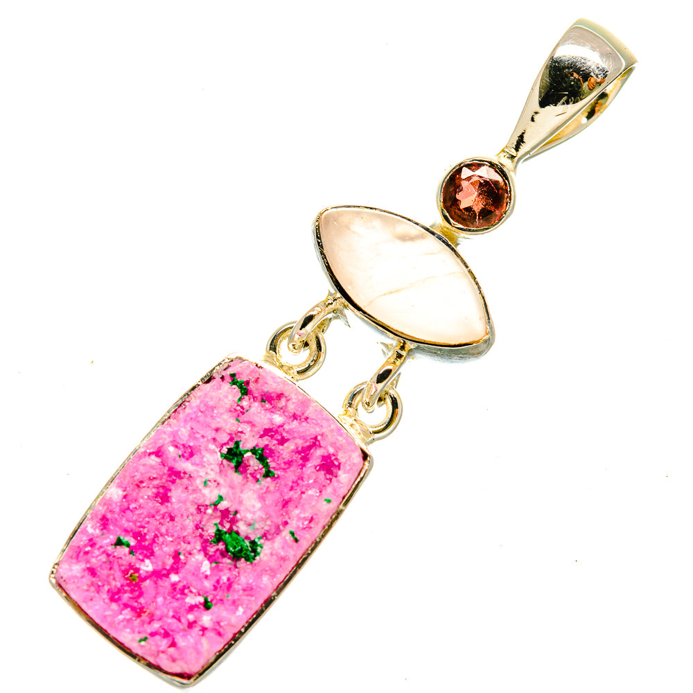 Cobalto Calcite Druzy Pendants handcrafted by Anasilvercos - PD5505