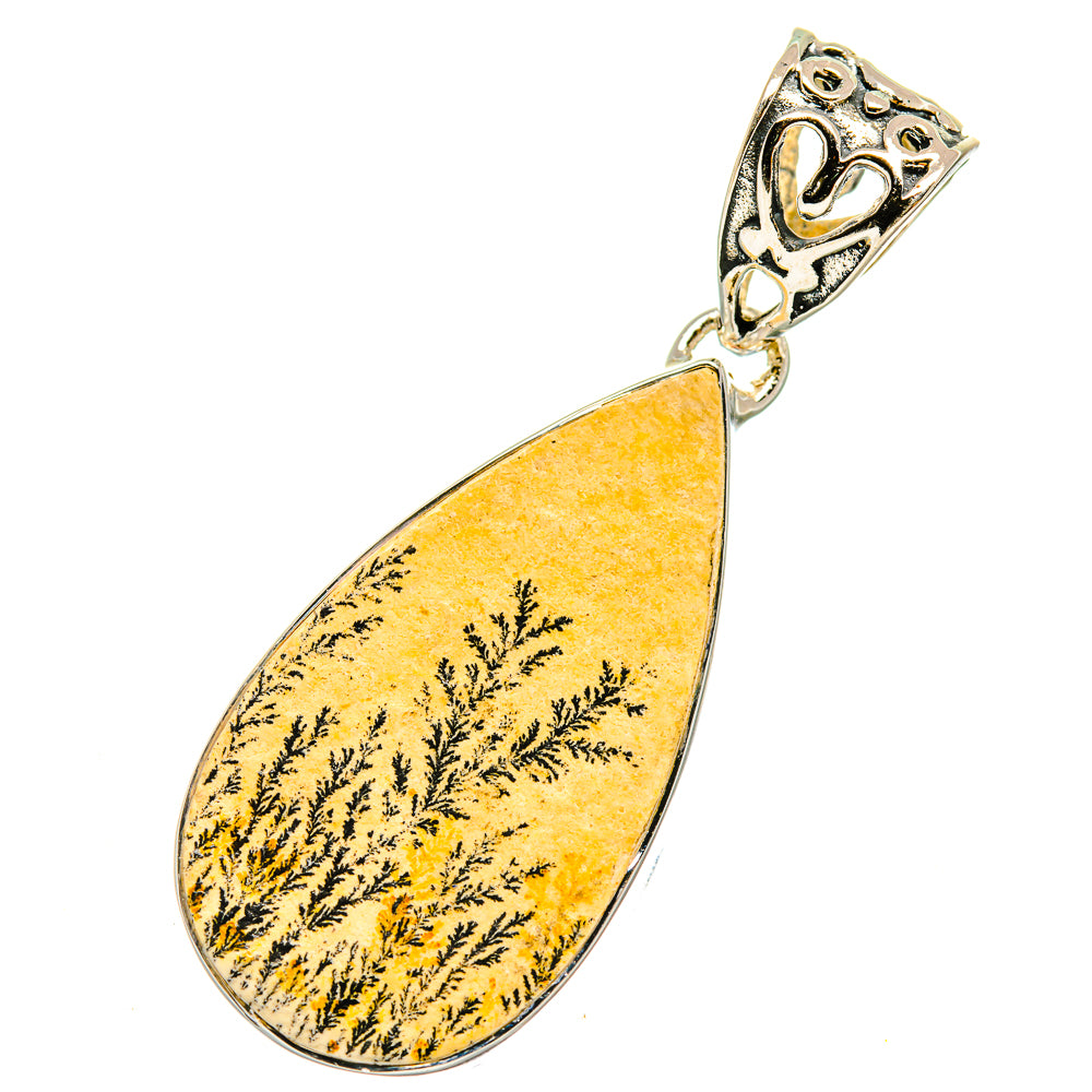 Germany Psilomelane Dendrite Pendants handcrafted by Anasilvercos - PD6063