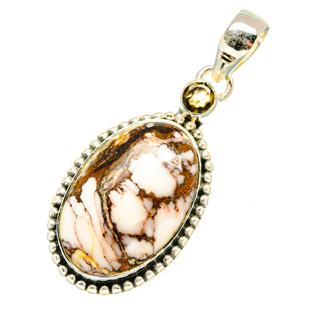 Peanut Wood Jasper Pendants handcrafted by Anasilvercos - PD6851