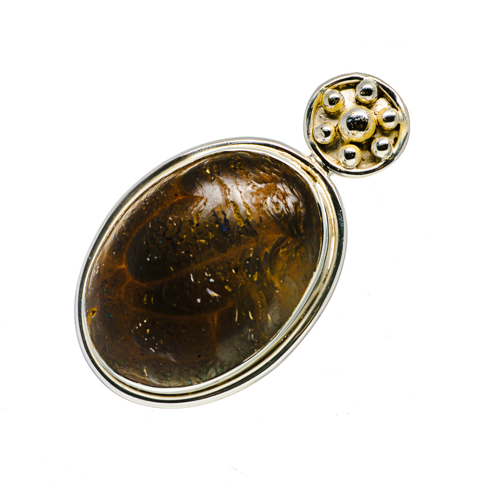 Boulder Opal Pendants handcrafted by Anasilvercos - PD724836