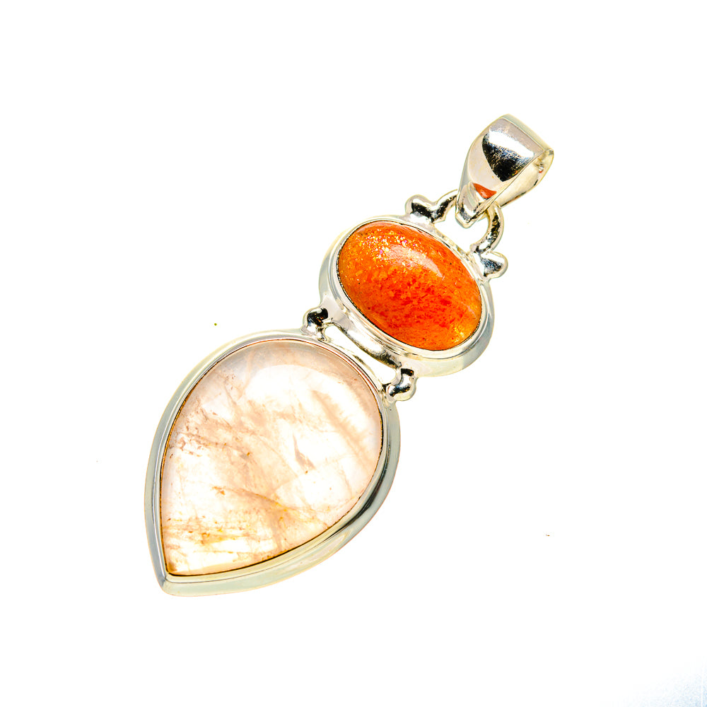 Rose Quartz Pendants handcrafted by Anasilvercos - PD750647