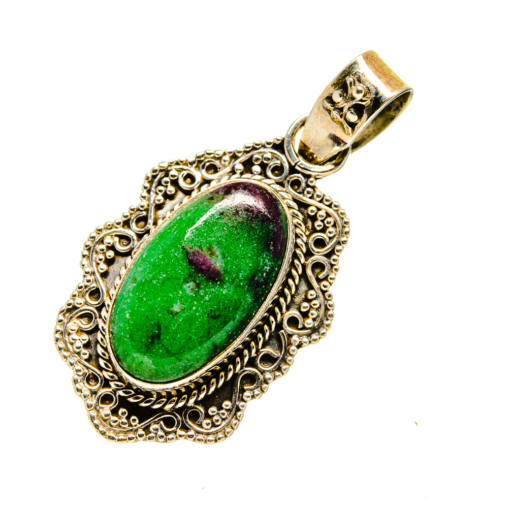 Ruby Zoisite Pendants handcrafted by Anasilvercos - PD752091