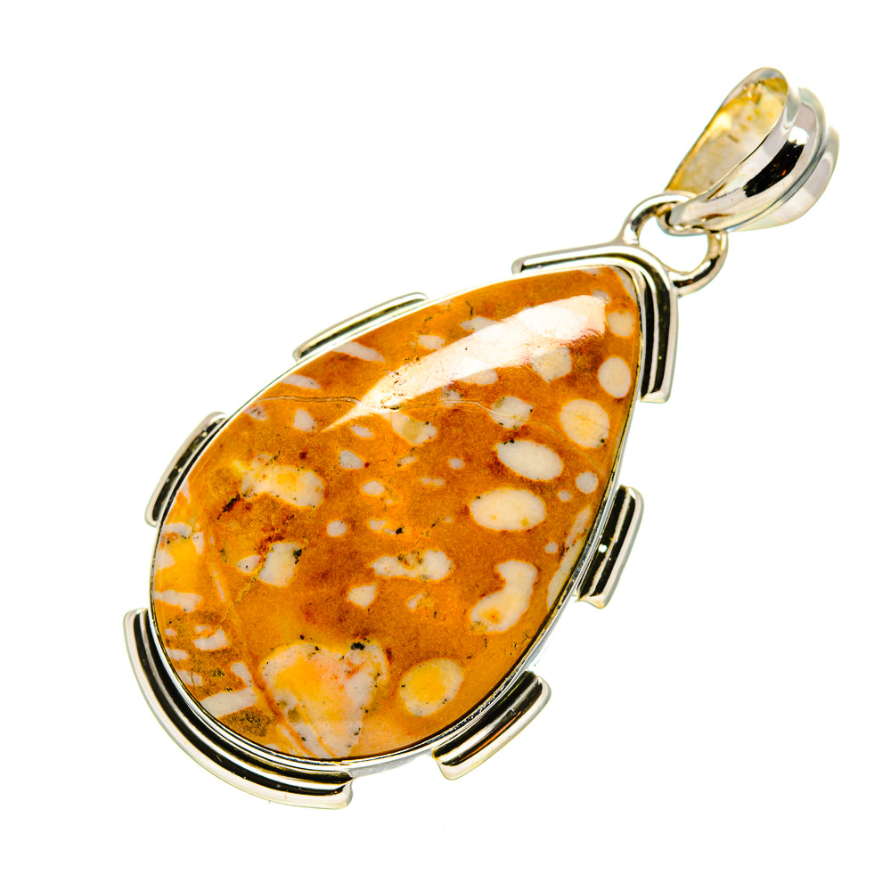 Peanut Wood Jasper Pendants handcrafted by Anasilvercos - PD754018 - Photo 2