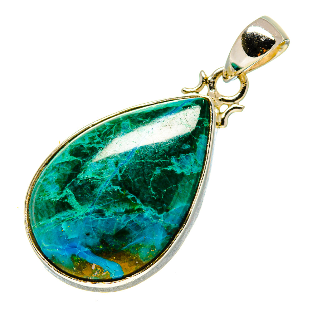 Chrysocolla Pendants handcrafted by Anasilvercos - PD756076