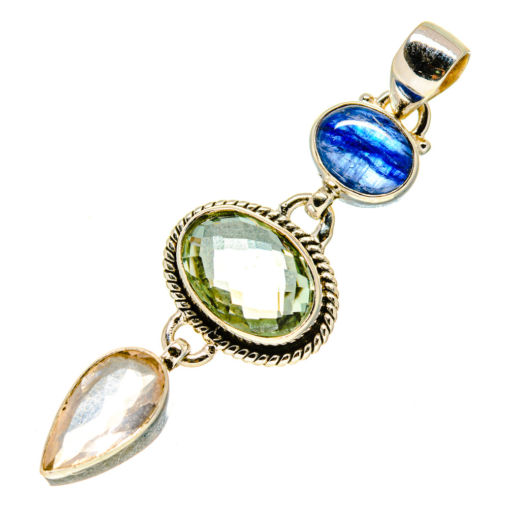 Green Amethyst Pendants handcrafted by Anasilvercos - PD757151