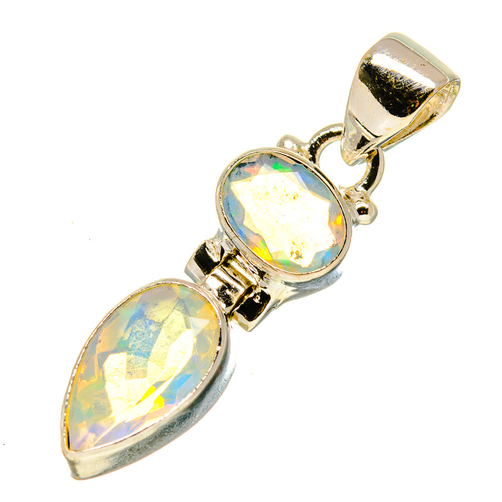 Ethiopian Opal Pendants handcrafted by Anasilvercos - PD757661