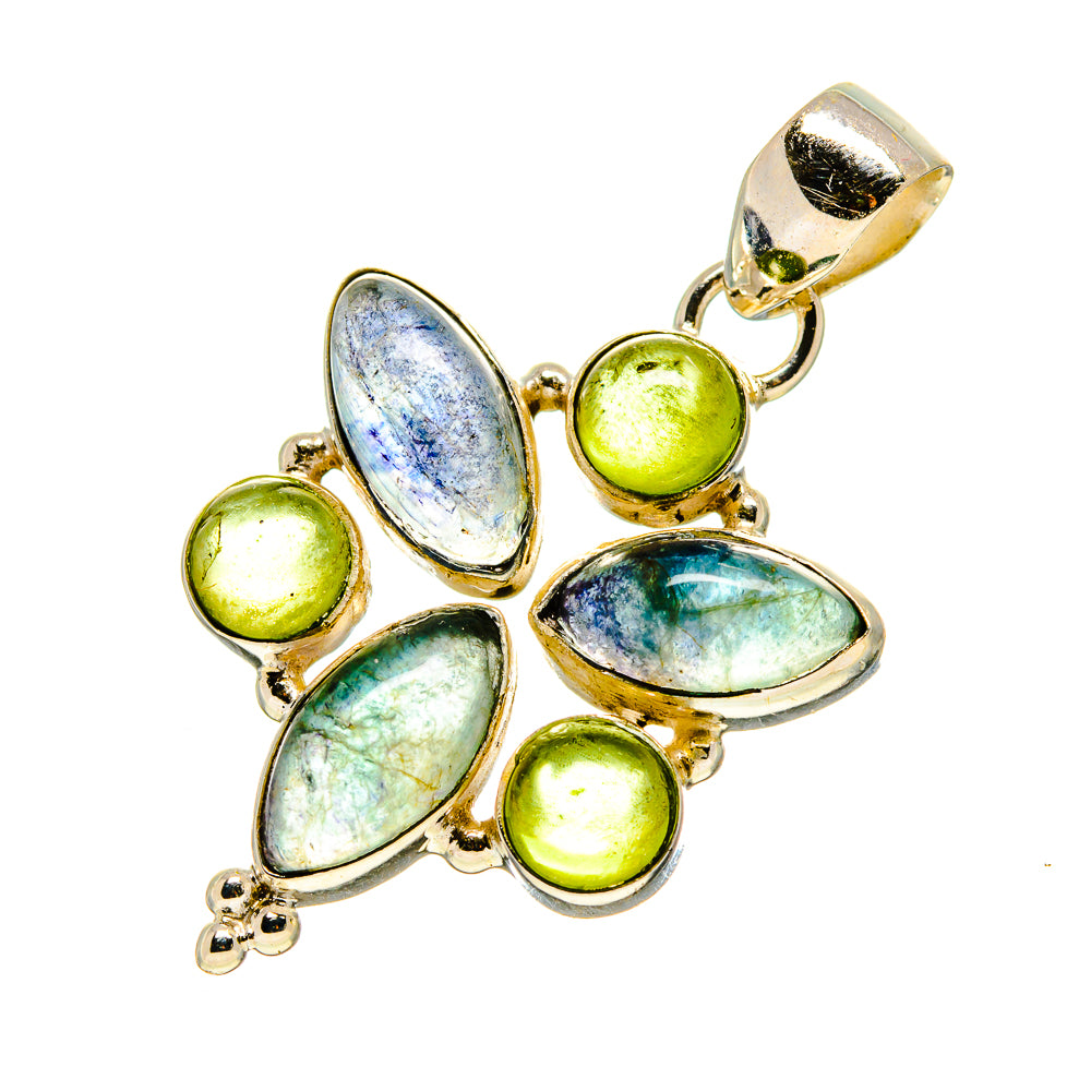 Blue Fluorite Pendants handcrafted by Anasilvercos - PD758235