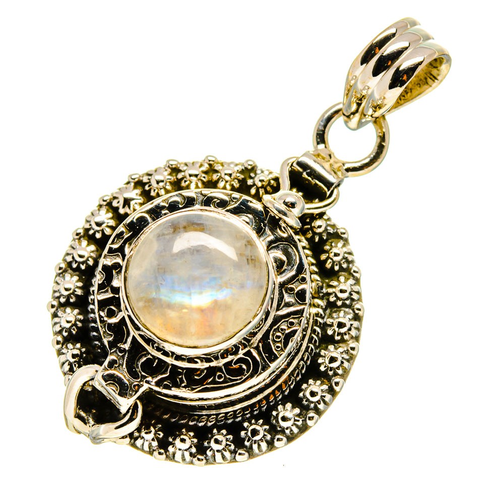 Rainbow Moonstone Pendants handcrafted by Anasilvercos - PD758391