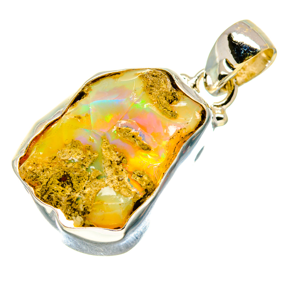Ethiopian Opal Pendants handcrafted by Anasilvercos - PD758662