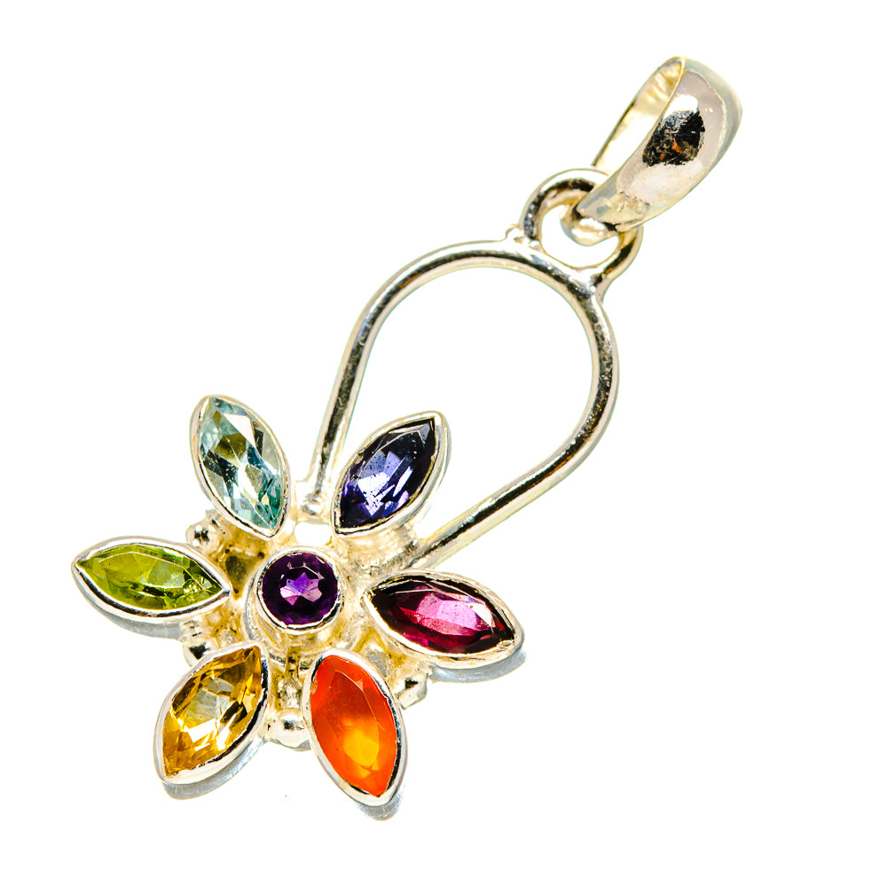 Multi-Stone Chakra Pendants handcrafted by Anasilvercos - PD758842