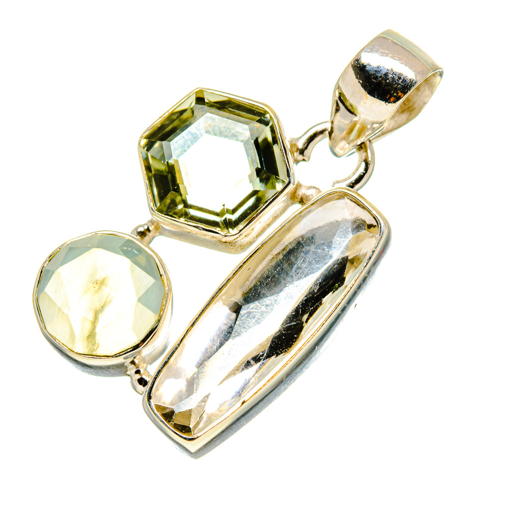 White Quartz Pendants handcrafted by Anasilvercos - PD759002