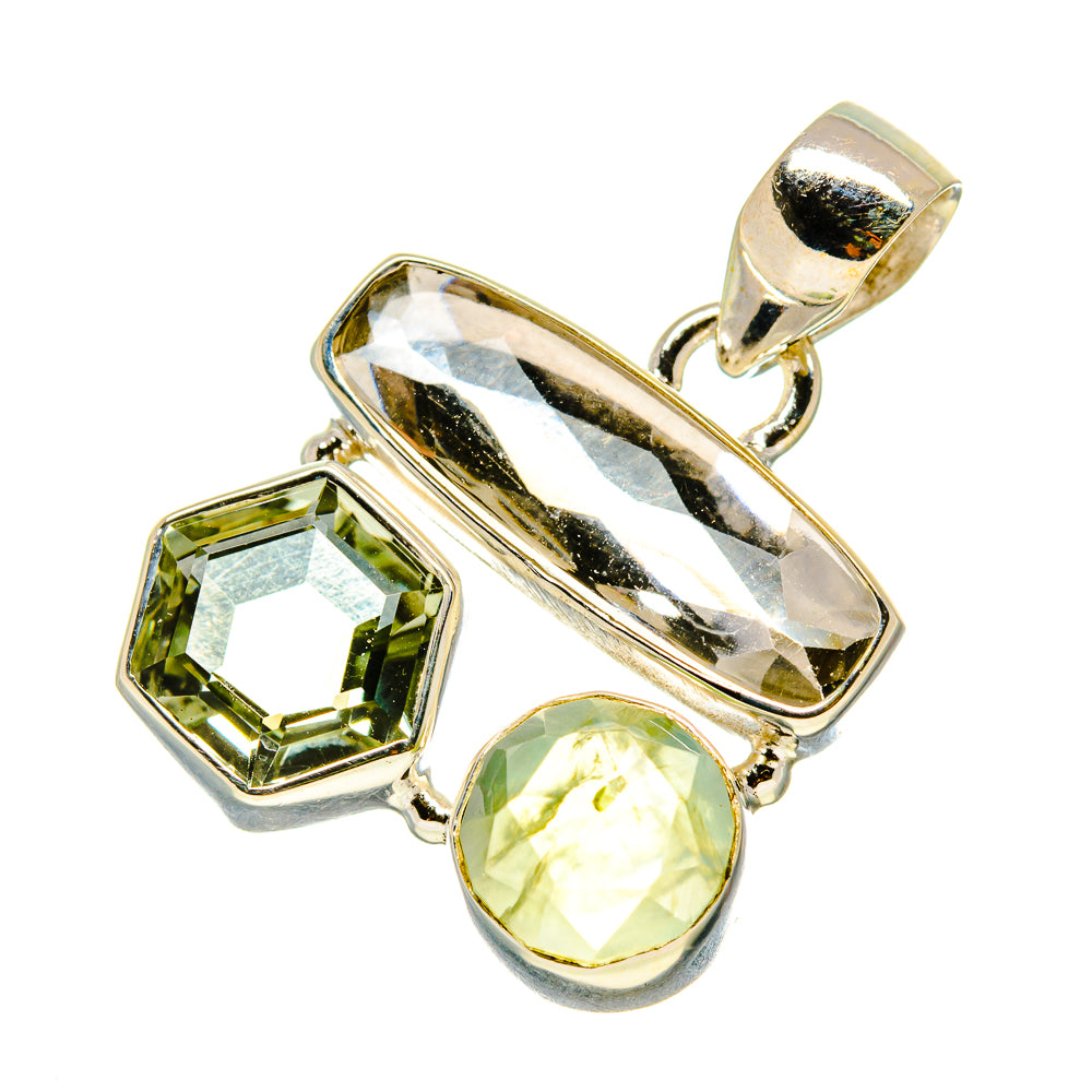 White Quartz Pendants handcrafted by Anasilvercos - PD759119