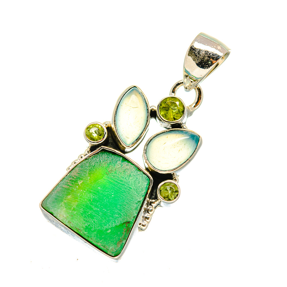 Chrysoprase Pendants handcrafted by Anasilvercos - PD7819