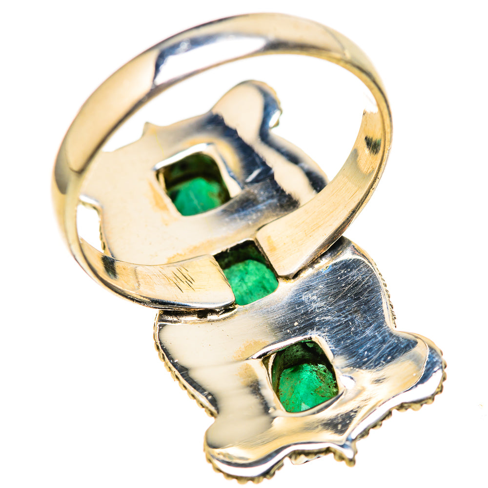 Zambian Emerald Rings handcrafted by Anasilvercos - RING129106 - Photo 3