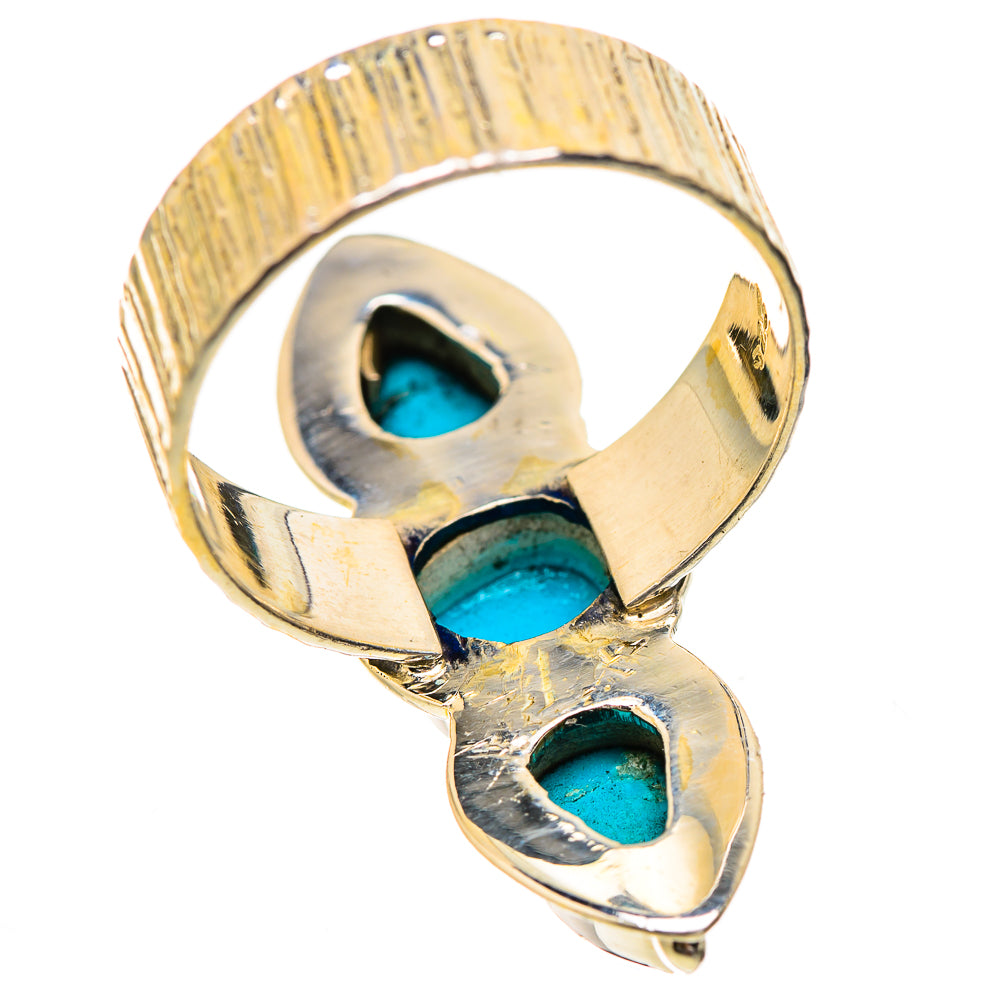 Sleeping Beauty Turquoise Rings handcrafted by Anasilvercos - RING130857 - Photo 3