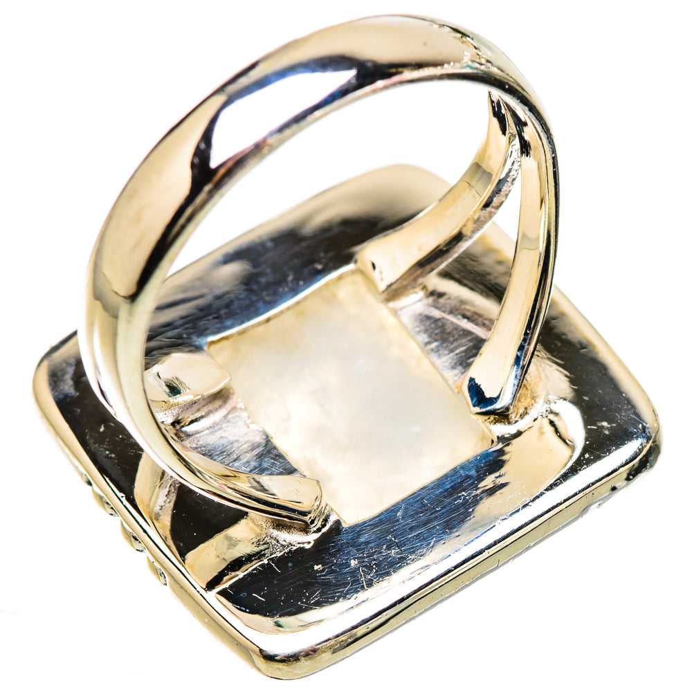 Rainbow Moonstone Rings handcrafted by Anasilvercos - RING133133 - Photo 3