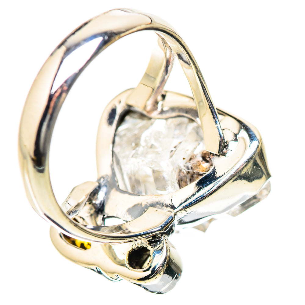 Herkimer Diamond, Citrine Rings handcrafted by Anasilvercos - RING134178 - Photo 3