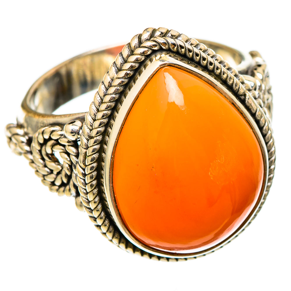 Carnelian Rings handcrafted by Anasilvercos - RING101444